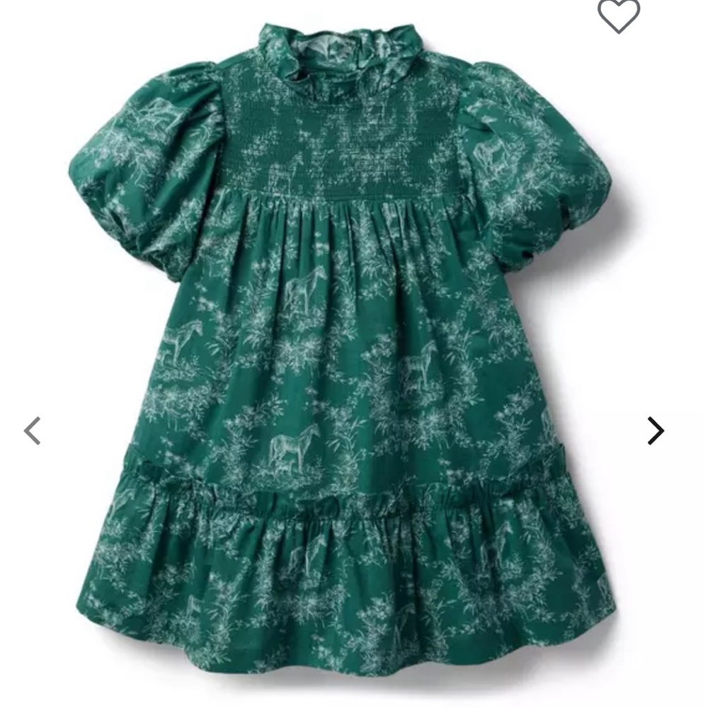 Janie and Jack Floral Equestrian Dress